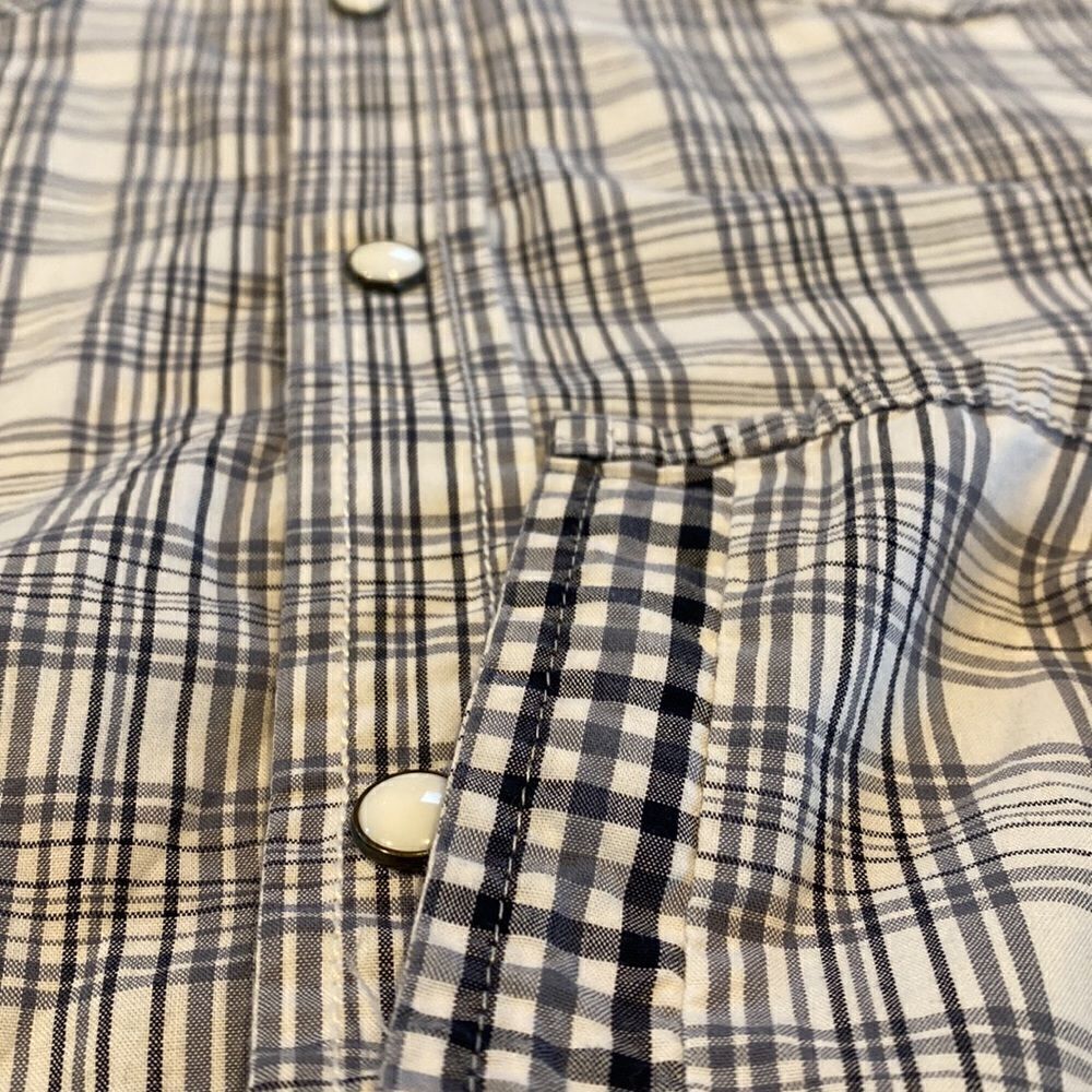 American Rag Snap Button Men’s Button Down Shirt Size Large - Picture 10 of 12